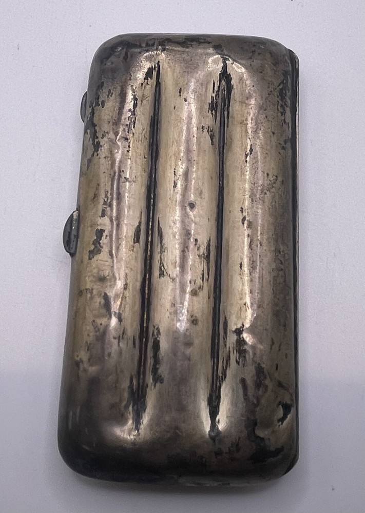 Antique Sterling Silver Cigar Holding Case