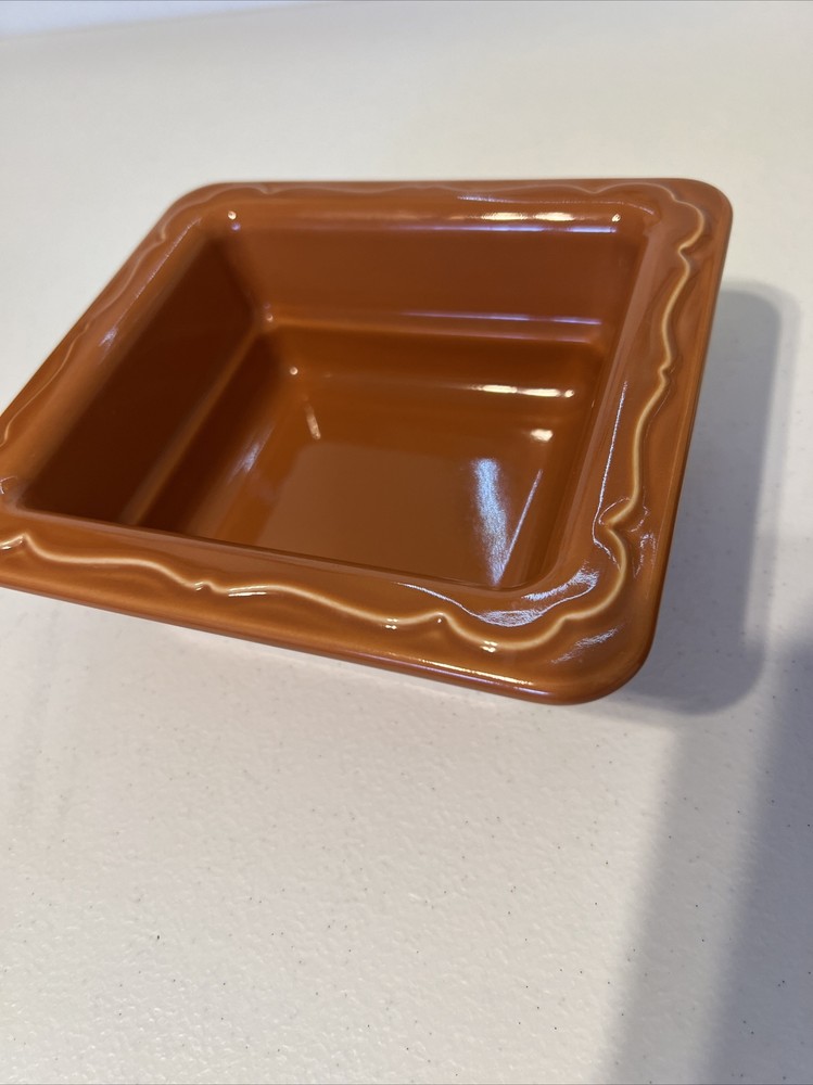 Hall PanAramics Orange￼ Sixth Size Square ￼Bowl