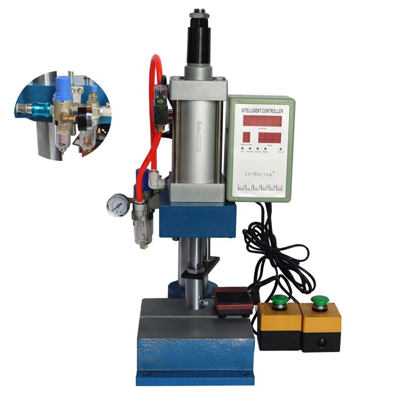 Pneumatic Punch Press Machine with Display Controller 110V 660Lb/300kg