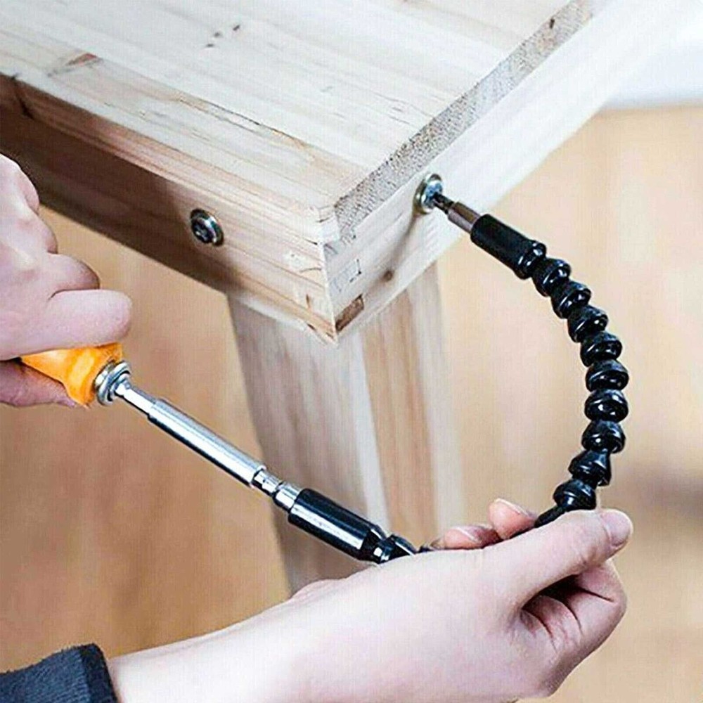 Right Angle Drill Adapter Flexible Shaft Extension Bits & Screwdriver Hold 1/4"