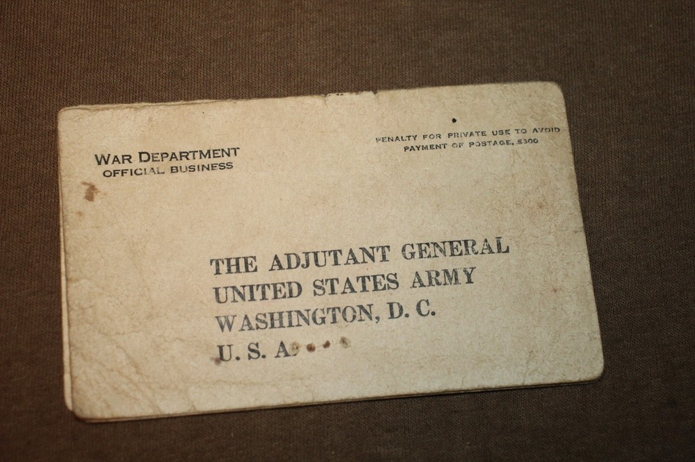 Original WW2 U.S. Army Air Forces Serviceman's (Pvt) Pay Record Booklet, 1943 d.