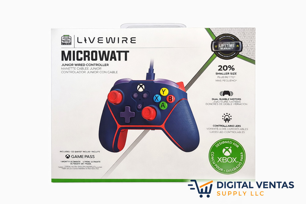 Livewire Microwatt Junior Wired Controller for Xbox Series X|S / Xbox One / PC