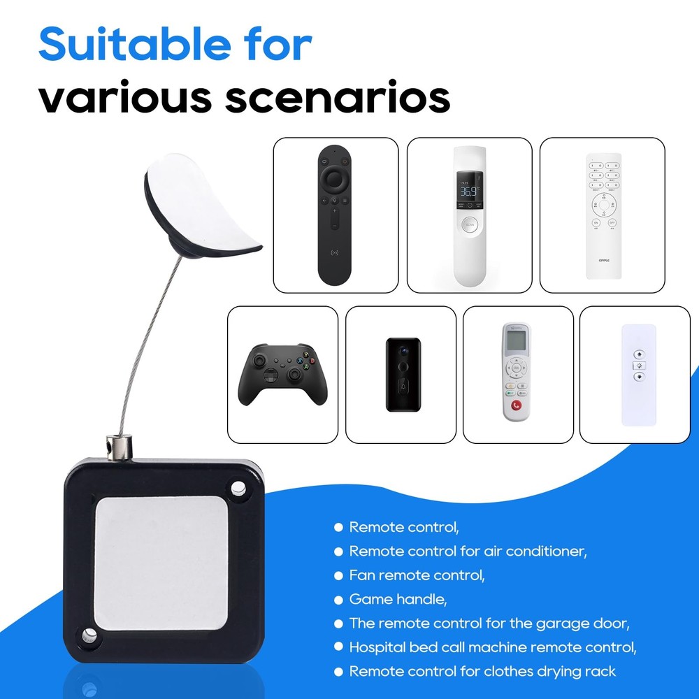 Retractable Remote Control Tether Lock: 6.5 retractable remote control tether