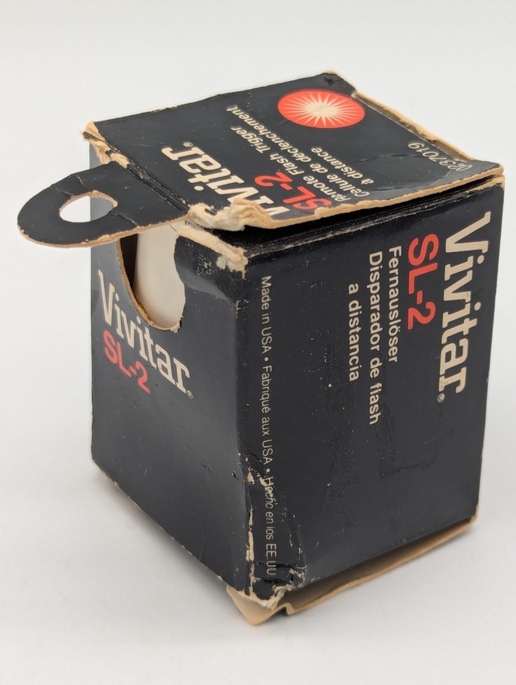 Vivitar SL-2 Flash Remote Trigger In Original Box W/Instructions Untested