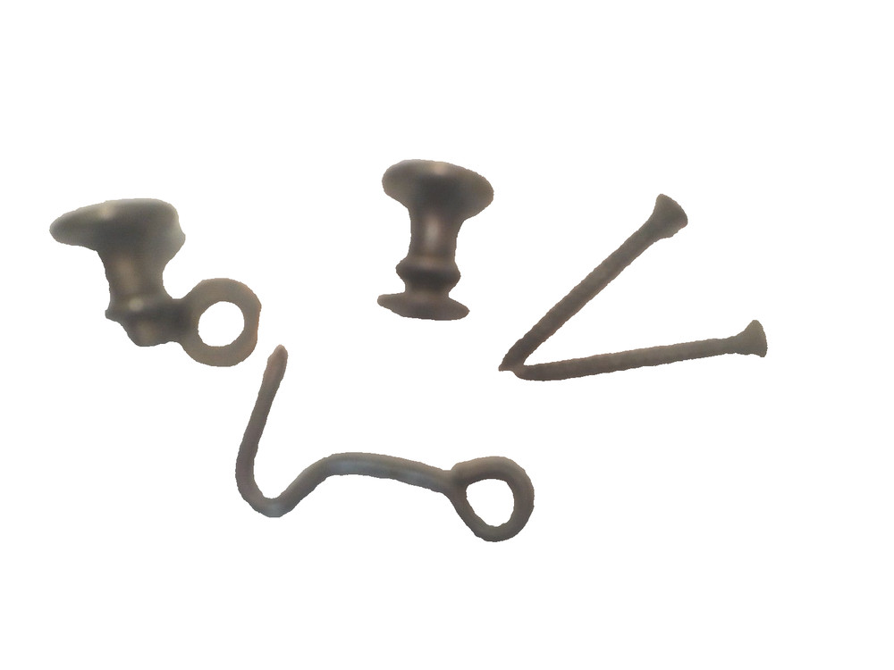 Knobs and Hooks, Generic, Bronze finish, (Lot of 5)