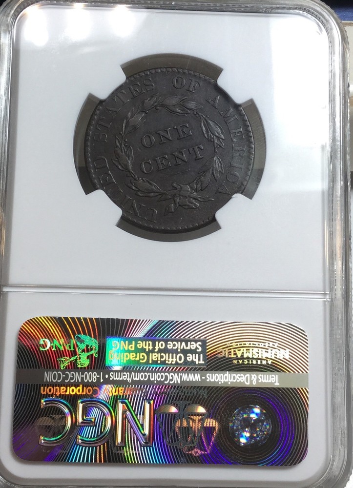 1822 Large Cent NGC XF Extra Fine Nice Details