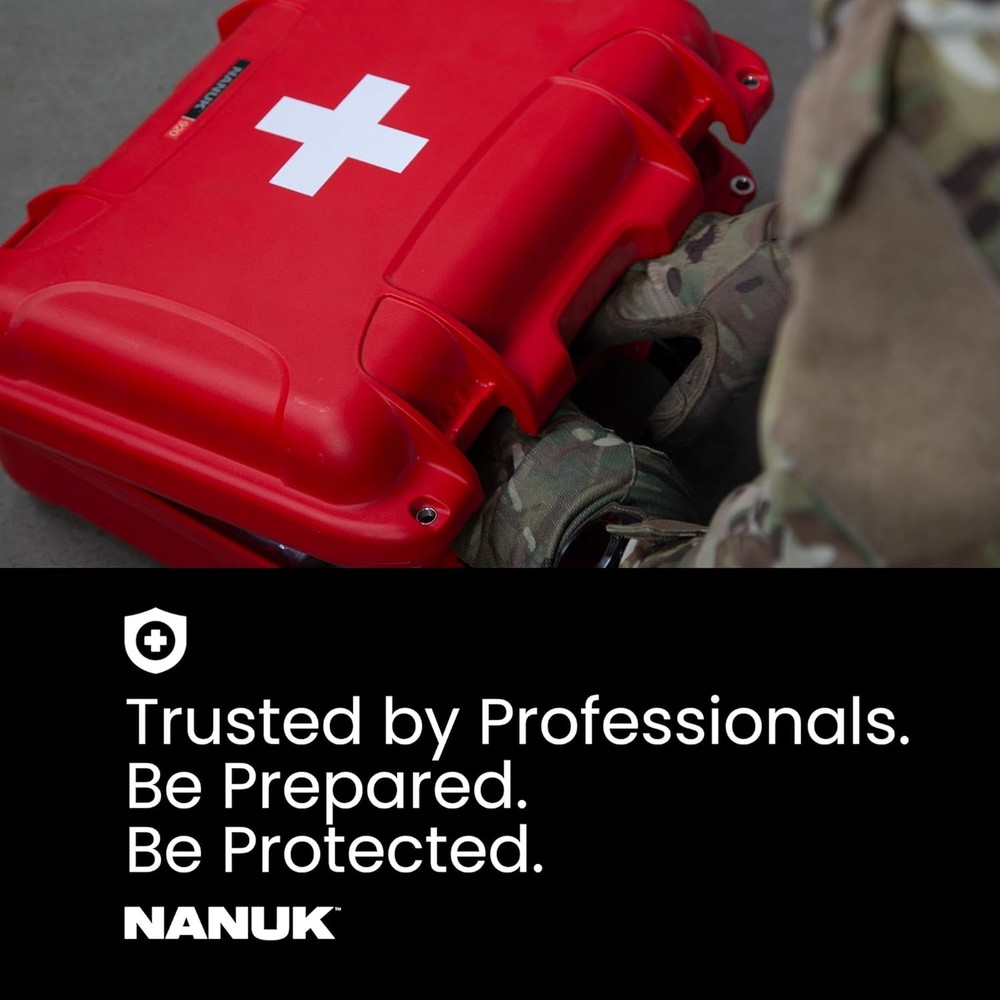 NANUK 908 Waterproof First Aid Box Empty – Durable, Medical 908