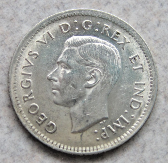 1938 Canada Silver 10c; Early George VI; NICE!!