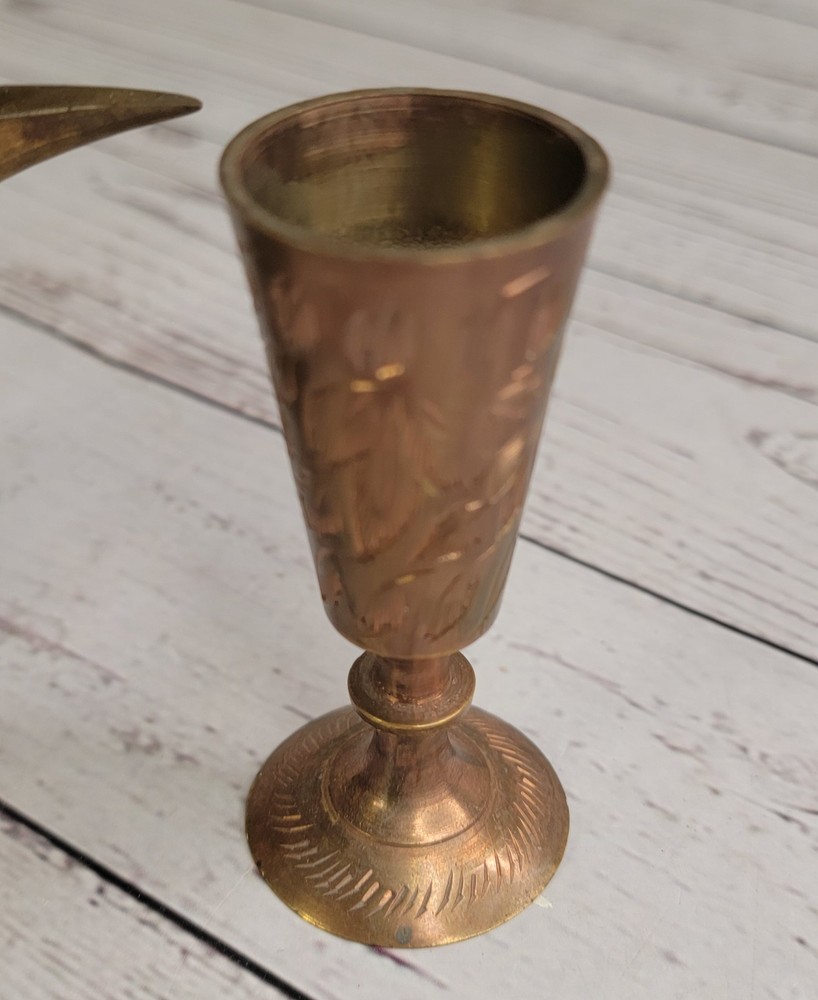 Decorative Middle Eastern Turkish Brass Vtg Coffee Tea Dallah Server