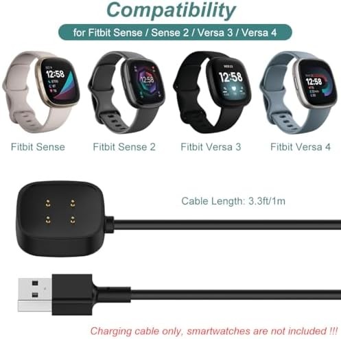Charger for Fitbit Sense/Sense Versa Versa