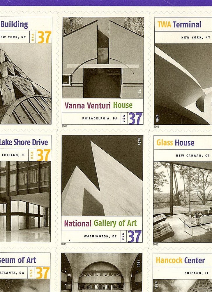 3910m Yellow Omitted Error / EFO "Modern Architecture" Mint NH