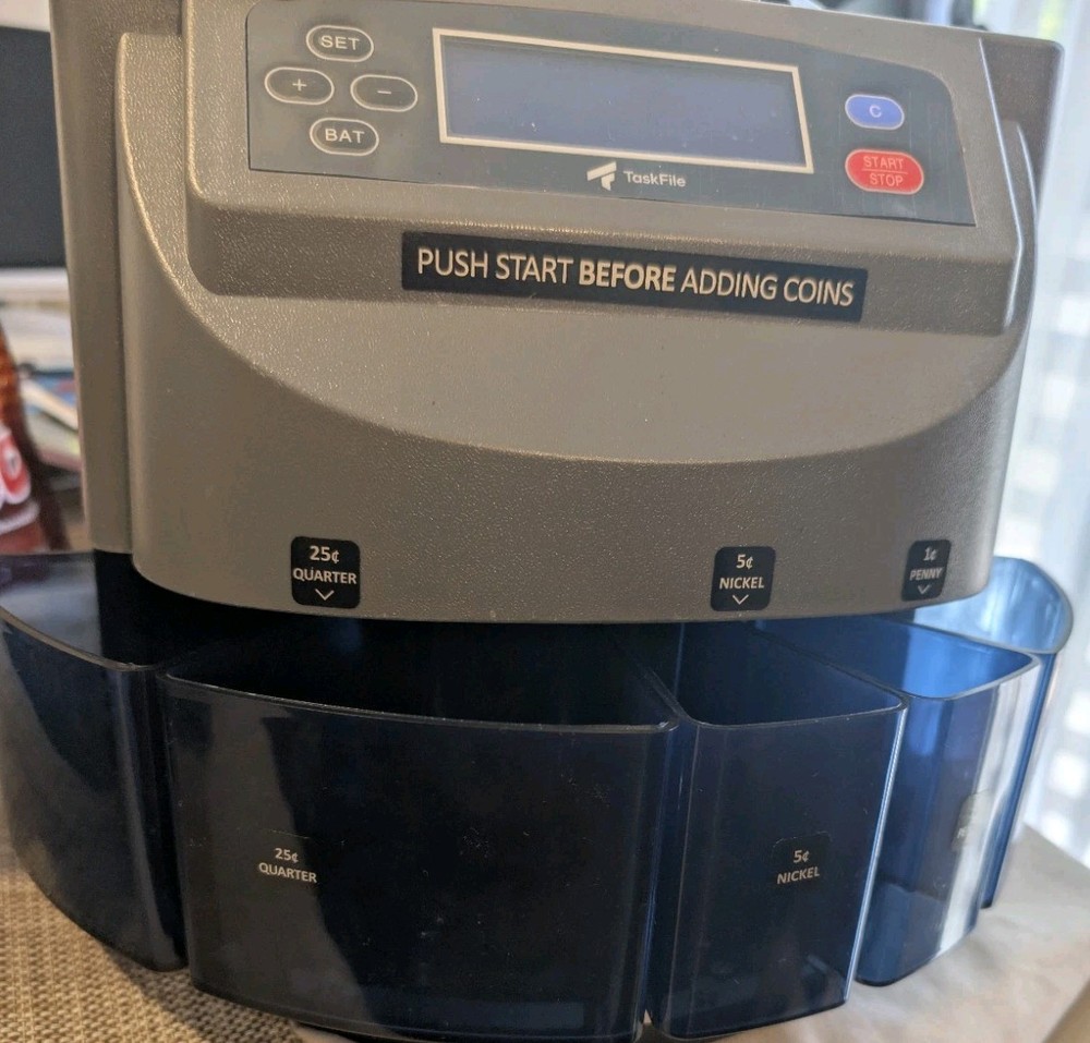 TaskFile XD-9005 Coin Counter With Wraps