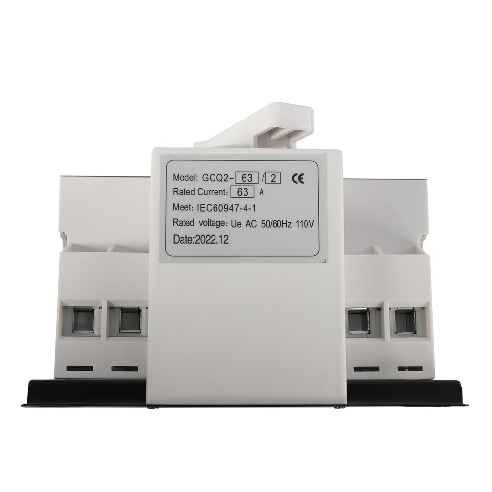 Dual Power Automatic Transfer Switch Generator Changeover Switch 63A 2P 110V