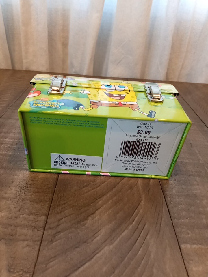 2004 SPONGEBOB SQUAREPANTS mini Lunch Box
