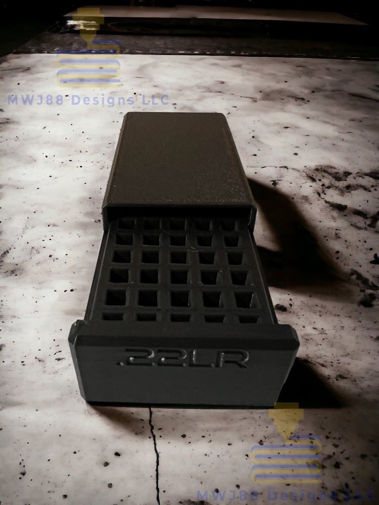 Sliding .22lr Ammo Storage Box Case - 50rd Round - Multiple Colors Available!