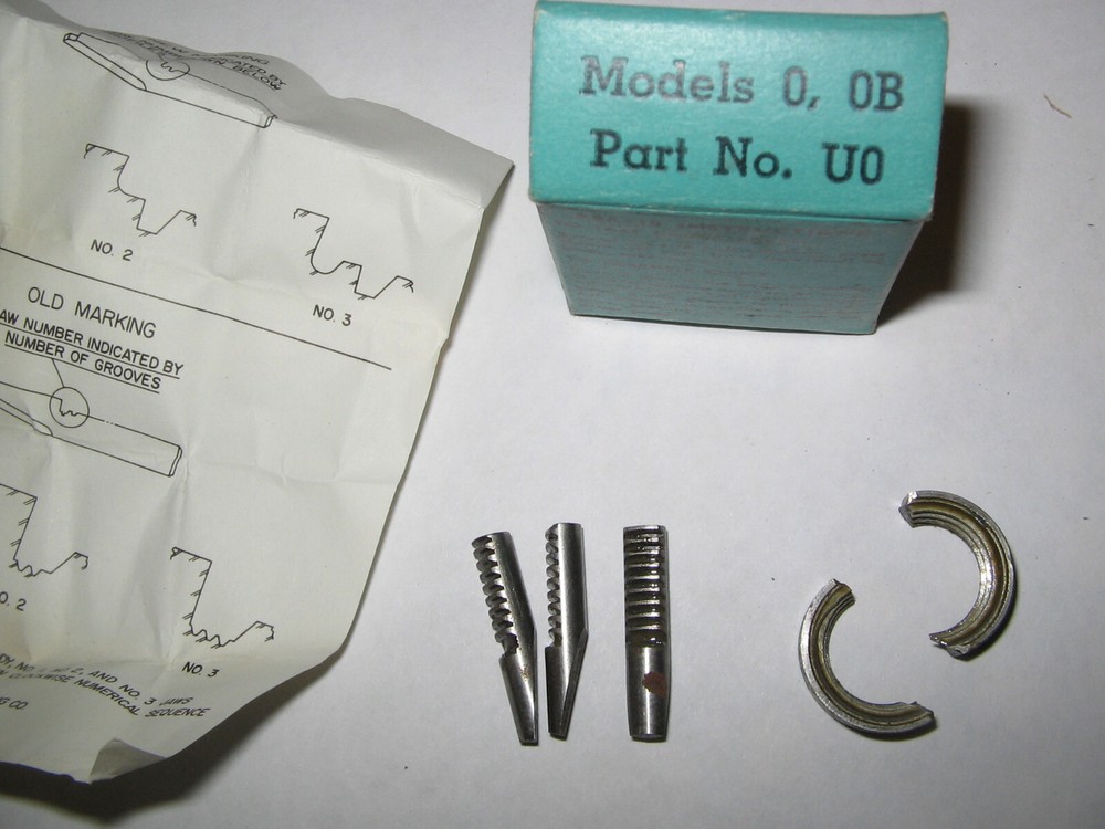 Jacobs Chuck Nut & Jaws Kit, Part # U0, Model # 0 & 0B, NOS