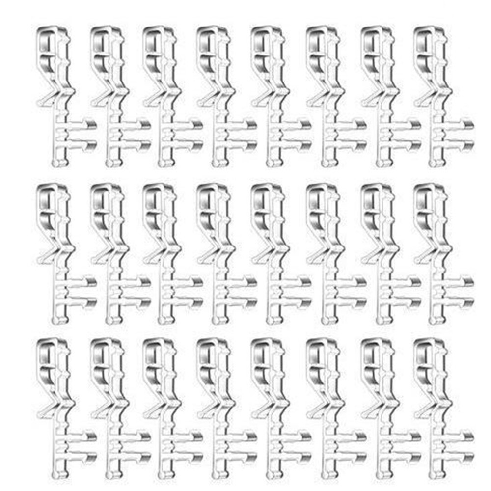 For Window Blind Valance Clips Clear Plastic 24pcs Easy Install Solution