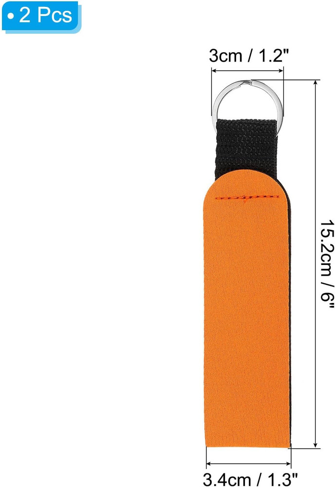 Floating Neoprene Keychain, Waterproof Buoyant Key Ring Sublimation Float Keycha