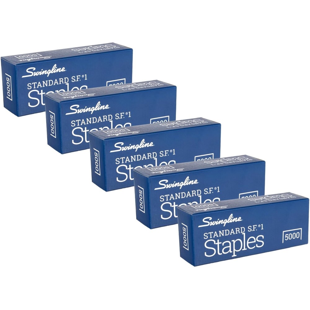 Efficient Stapling with 5 Pack Standard Staples - 1/4'' Length, 25 Sheets