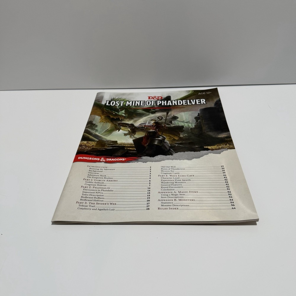 Dungeons & Dragons Starter Set D&D Strategy Game Not Complete
