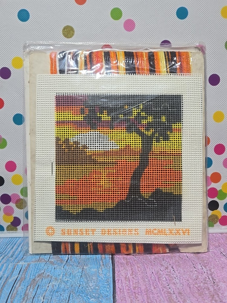 Vintage Needle Pointers 5815 - Sunset Lagoon Needlepoint NIP