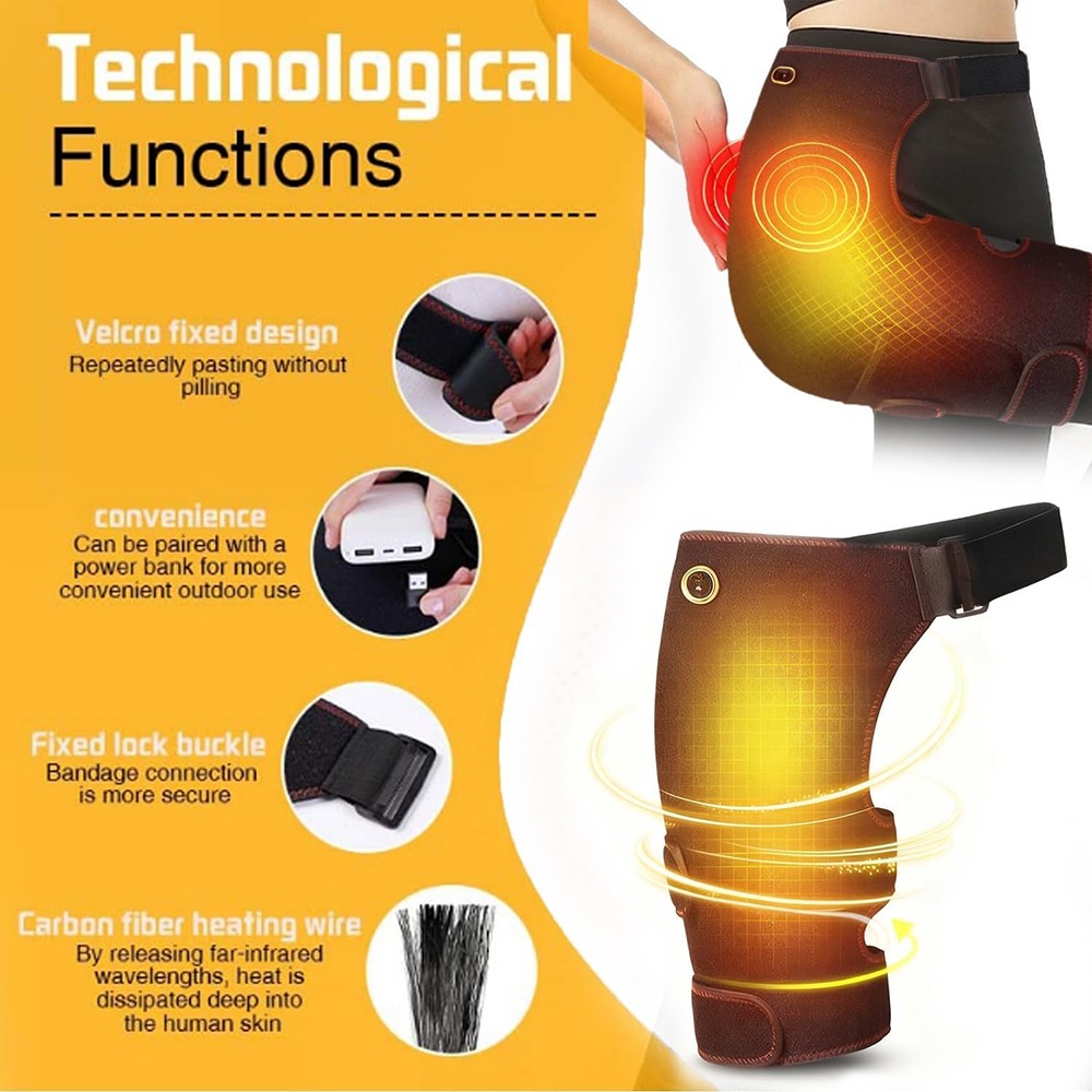 Electric heating therapy hip rehabilitation device USB cable charging