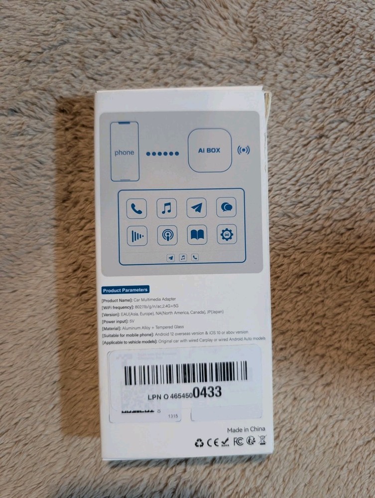 Android & IOS - BY961 Wireless AI Box Adapter Carplay Auto Android Smart Box