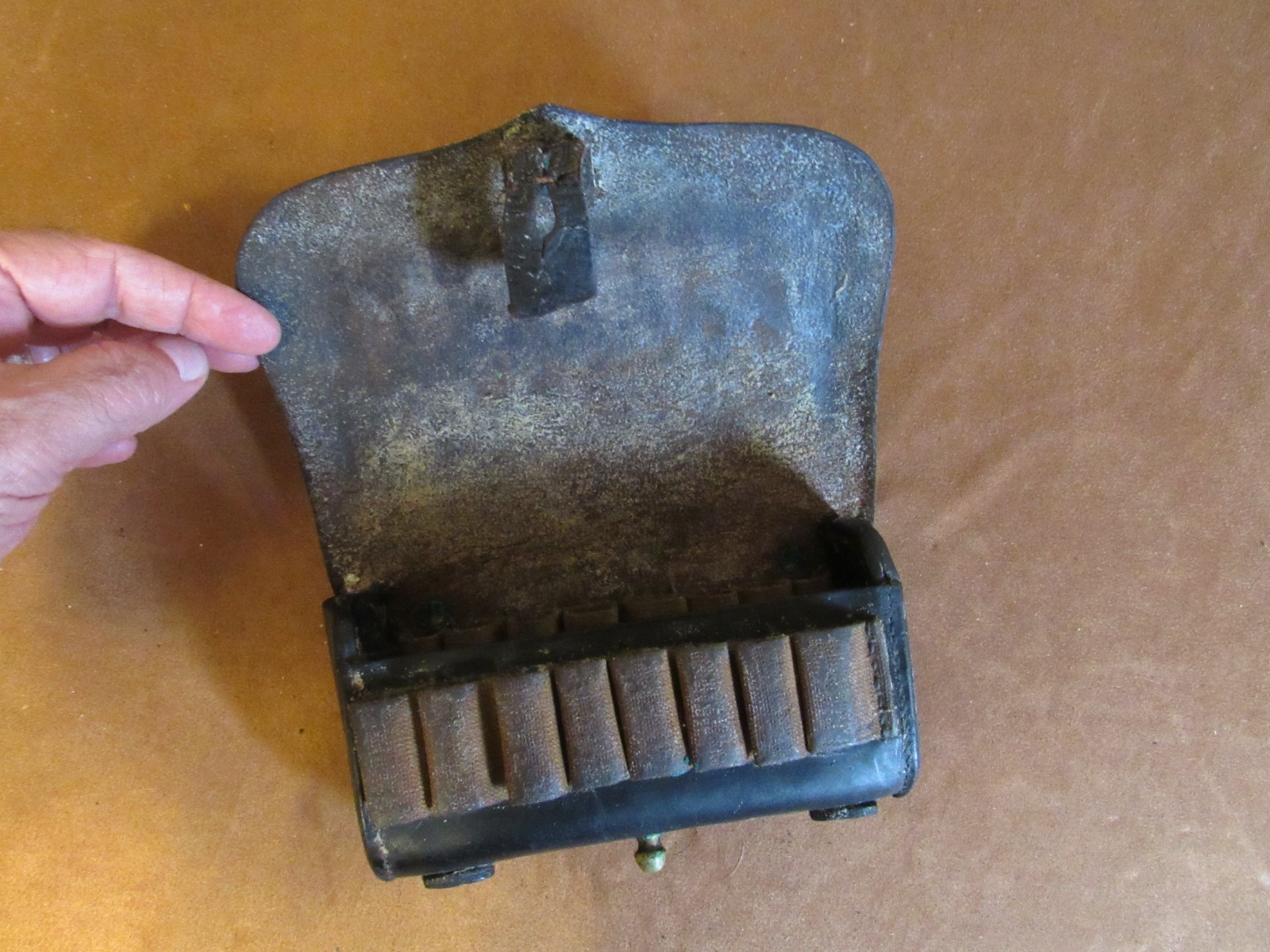 1870's Early Indian wars original 45/70 Hagner No 2 Cartridge Pouch Custer Era