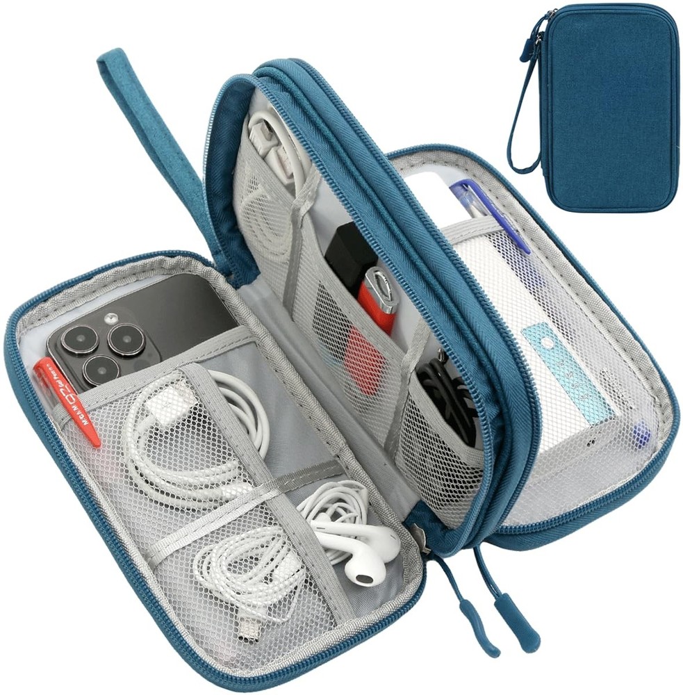 Electronics Organizer Pouch, Travel Cable Organizer Bag Waterproof Portable E...