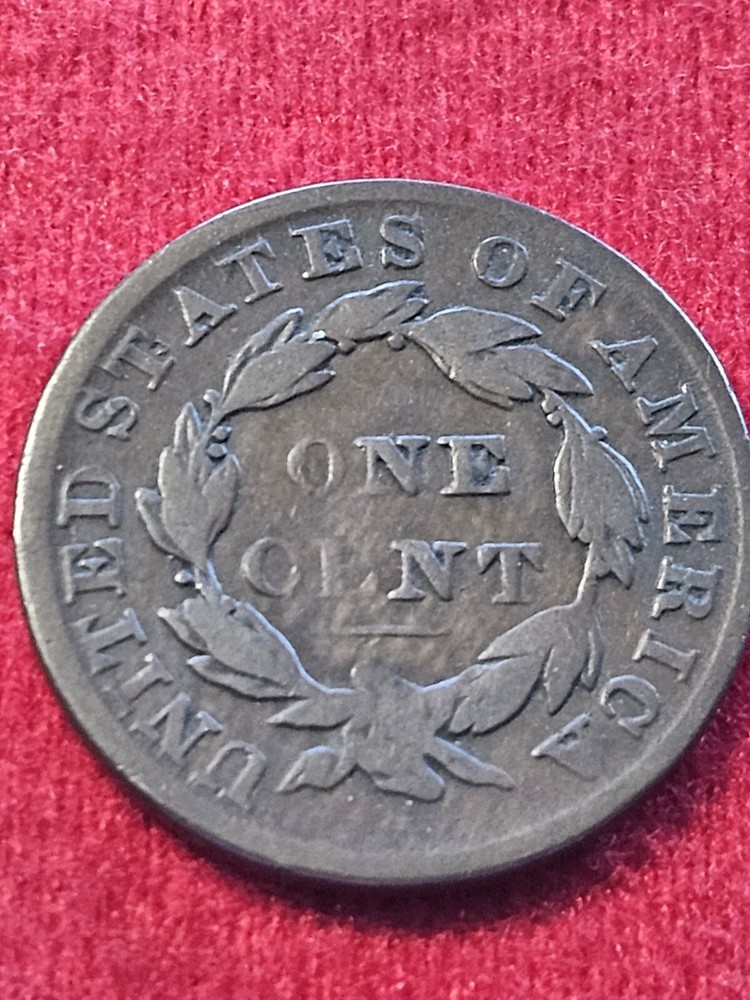 1829 large cent medium letters N-5