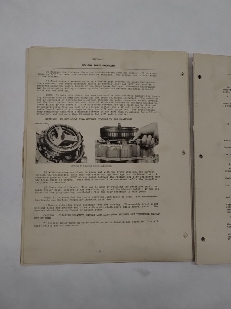 Curtiss Wright Hollow Shaft Propeller (Three Bade) Section 13-Original