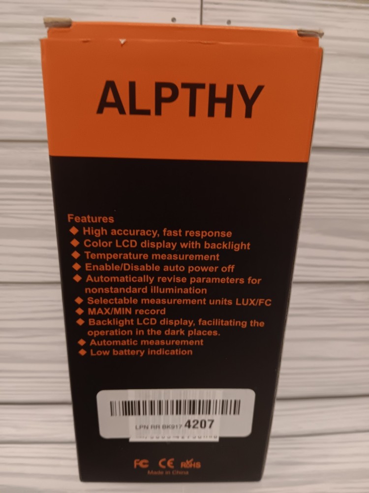 Alpthy Light Meter MT-912