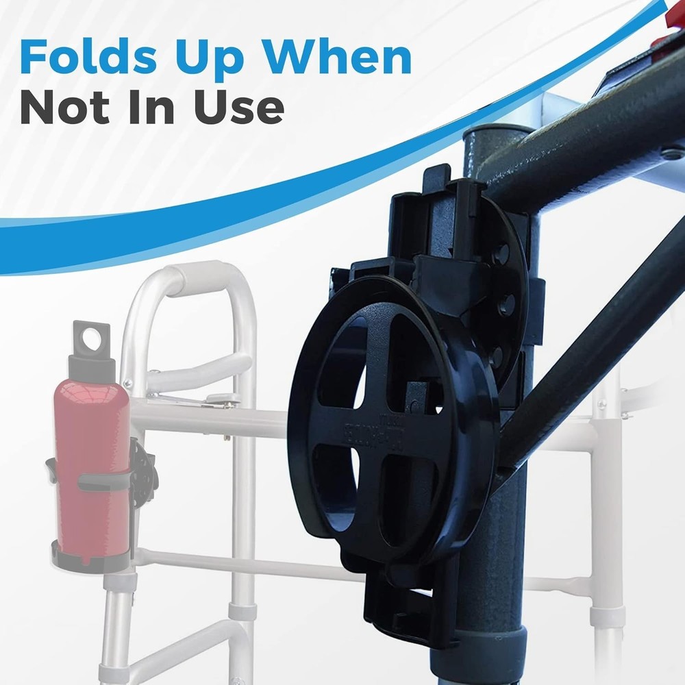 Adjustable Mobility Cup Holder for Wheelchairs - Easy Install & Foldable Design