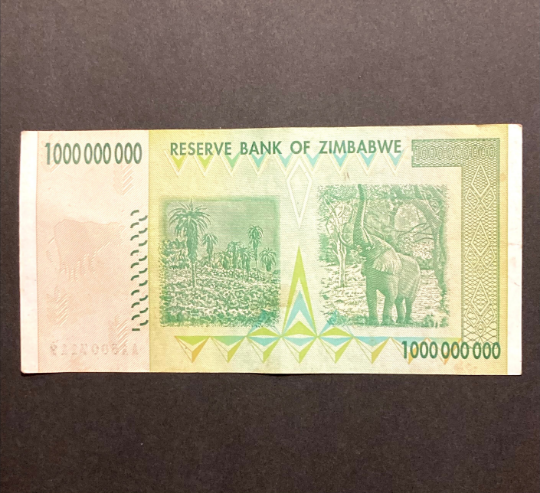 One Billion Zimbabwe Banknote - 2008, AA/AB