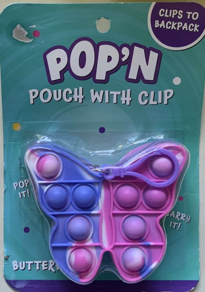POP'N Pouch with Clip Butterfly NEW