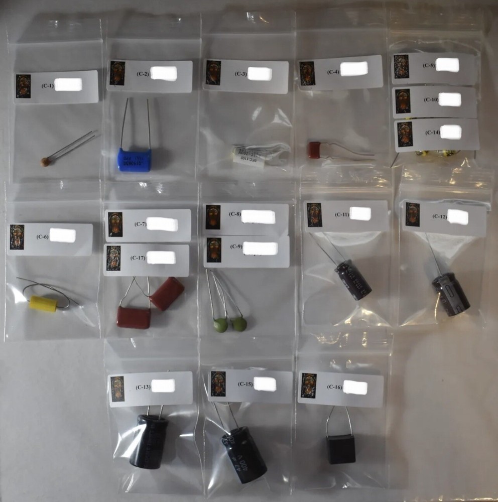 Wurlitzer 503 Amplifier & Volume Control Capacitor Cap Kit & Schematic!