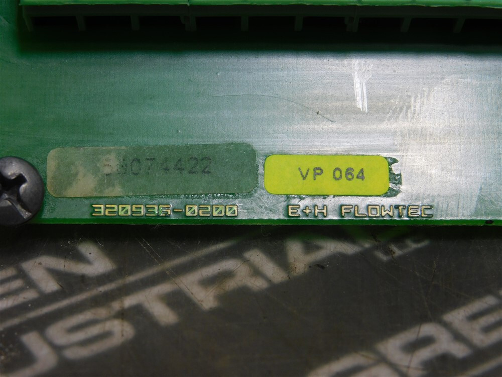 USED Endress Hauser Flowtec 320936-0200 Flow Meter Control Board