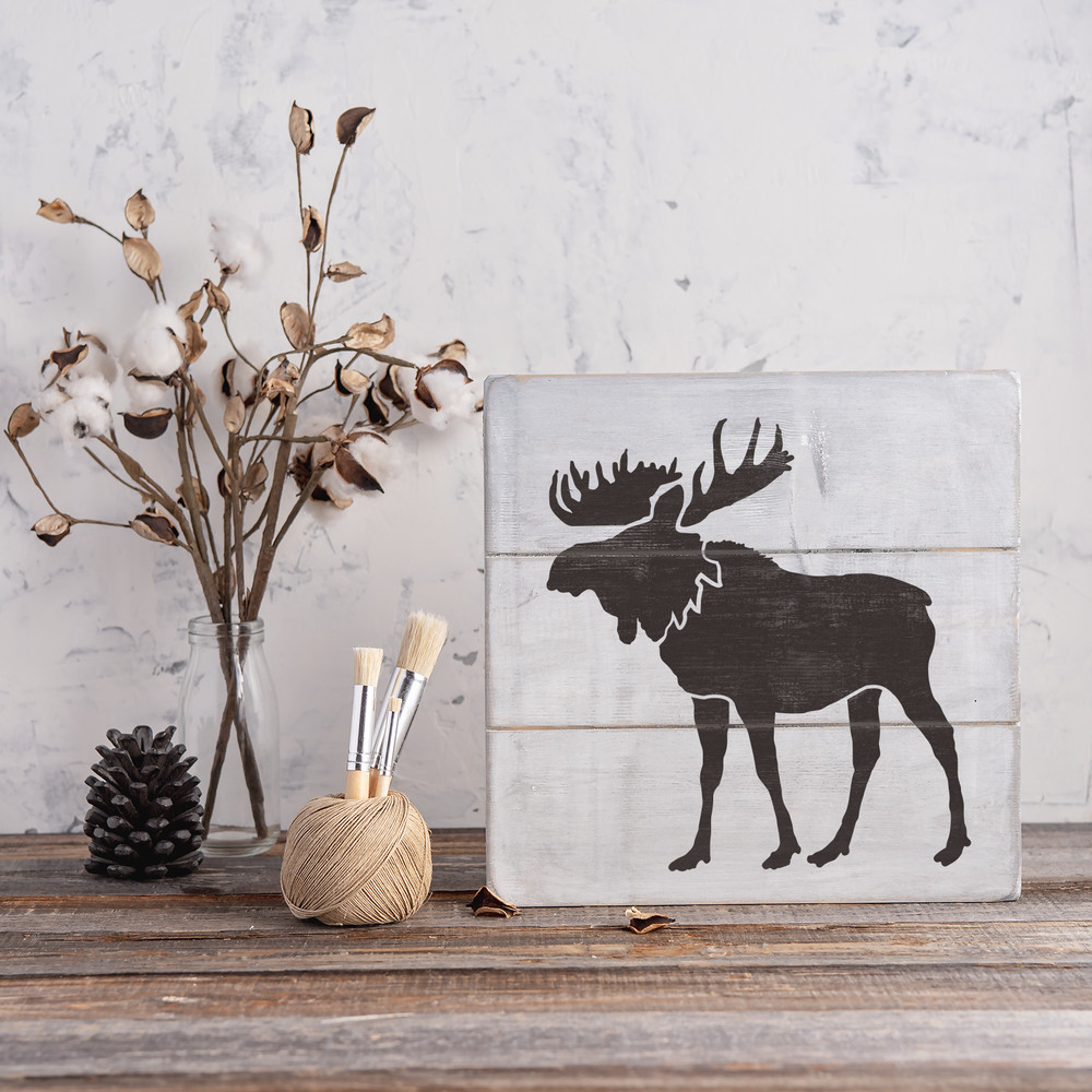 Moose Stencil - Durable & Reusable Mylar Stencils