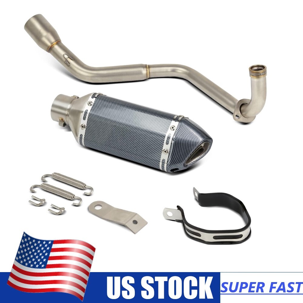 Stainless Steel Mid Low Exhaust Muffler DB Killer For Boom Vader Ice Bear PMZ125