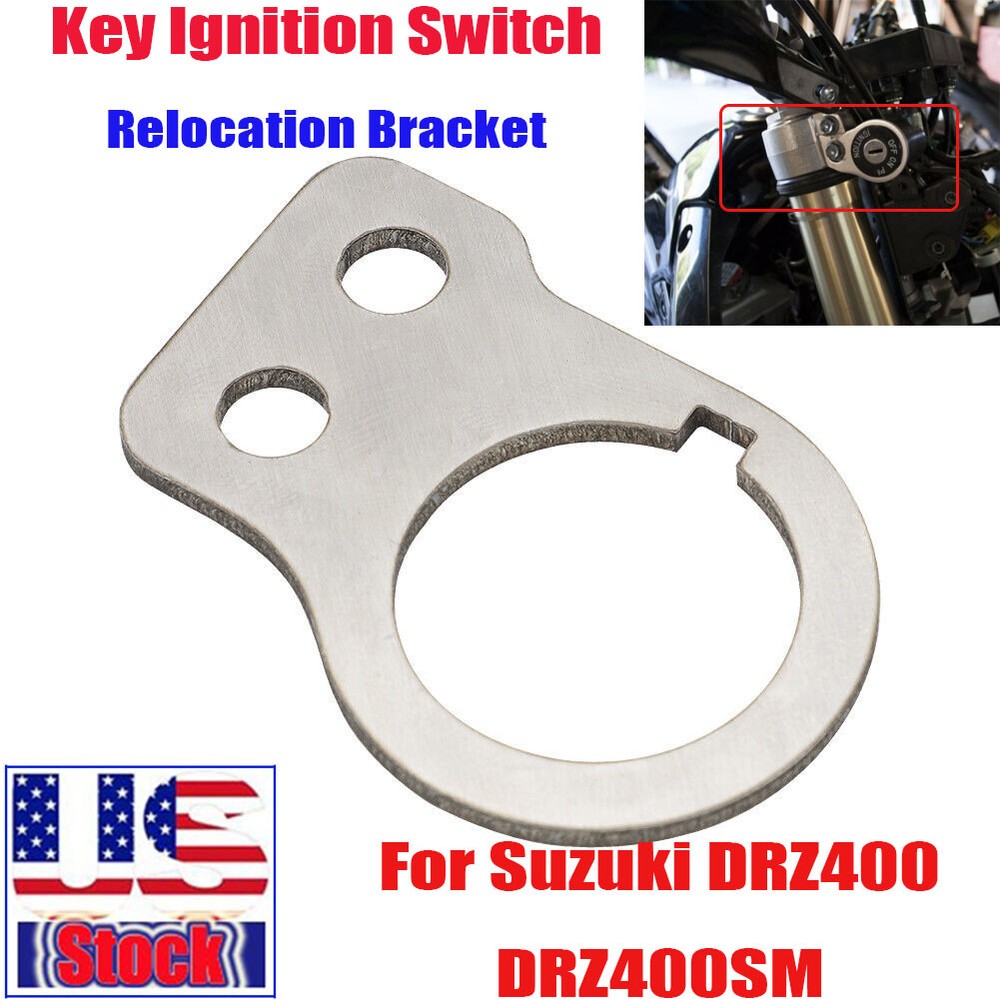 Key Ignition Switch Relocation Bracket Stainless For Suzuki DRZ400 / DRZ400SM US