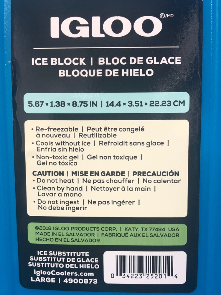 IGLOO MaxCold Large Ice Freeze Block - Blue