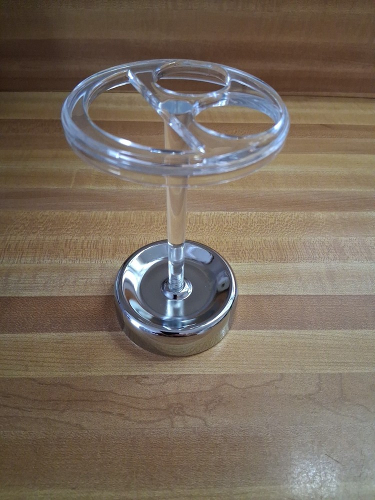 Interiors by Design Metal Base Toothbrush & Toothpaste Holder