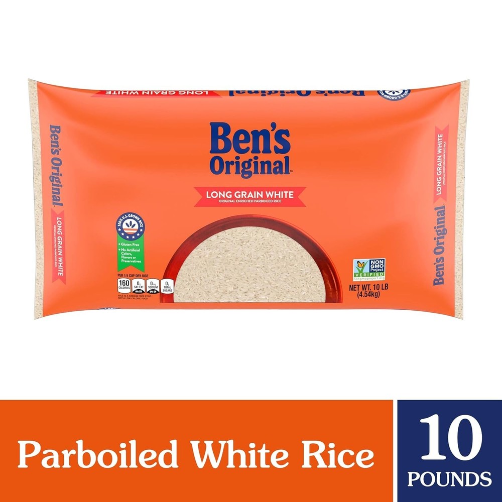 10 lb Enriched Parboiled Long Grain White Rice - Quick, Nutritious & Delicious
