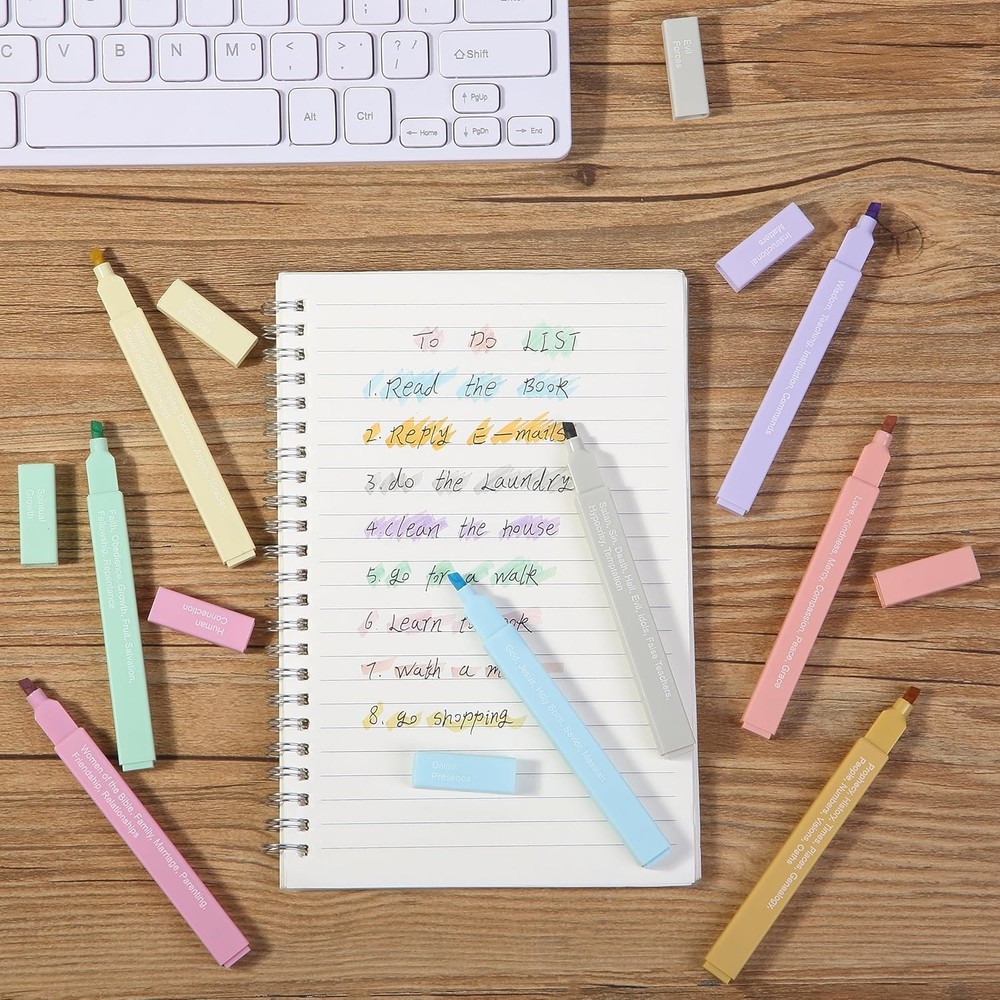 Mr. Pen- Bible Highlighters with Color-Coding Engraved themes