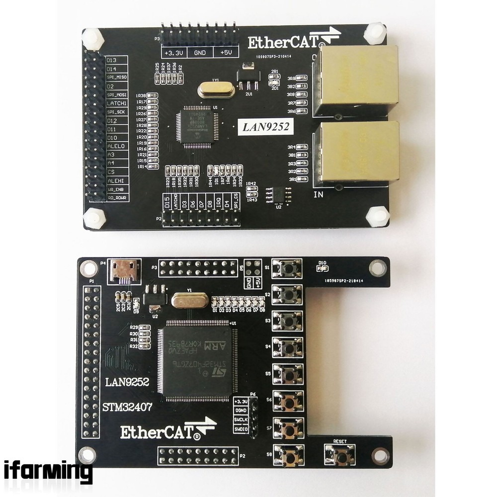 LAN9252 STM32407 Slave Station Development Board for EtherCAT Slave Station NEW