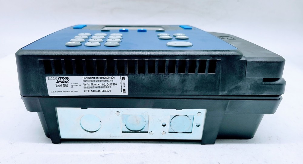 ADP 4500 B/C ETHERNET Time Clock by Kronos 8602800-806