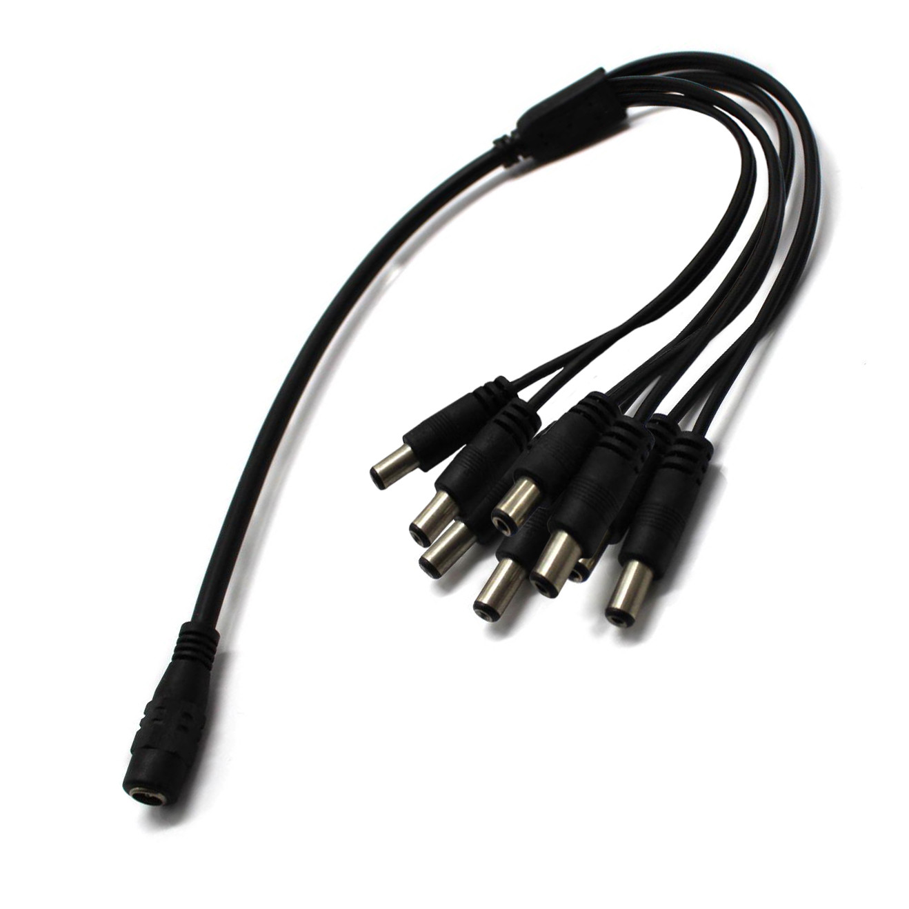 1 to 8 Way Channel DC Power Splitter Adapter Cable Cord for CCTV Security Camera