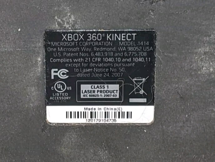 Microsoft Xbox 360 Kinect Connect Motion Black Sensor Bar OEM Model 1414