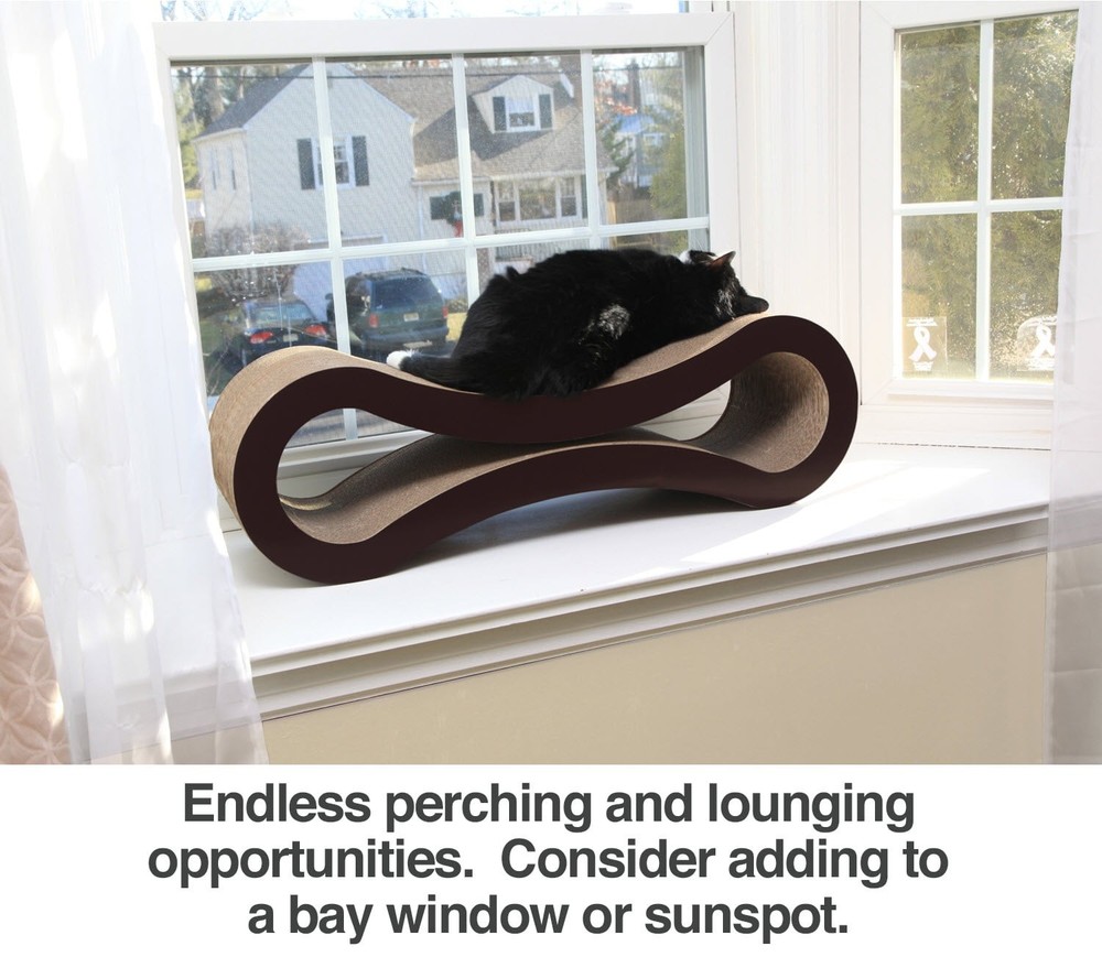 Ultimate Reversible Infinity Cat Scratcher Lounge & Bed Durable & Long Lasting