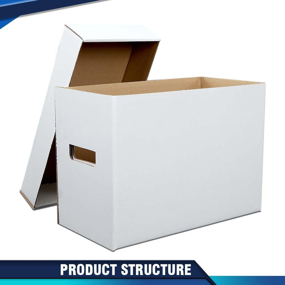 5 Pcs Comic Book Storage Boxes, Holds 150-175 Comics Each, Collapsible, Stackabl